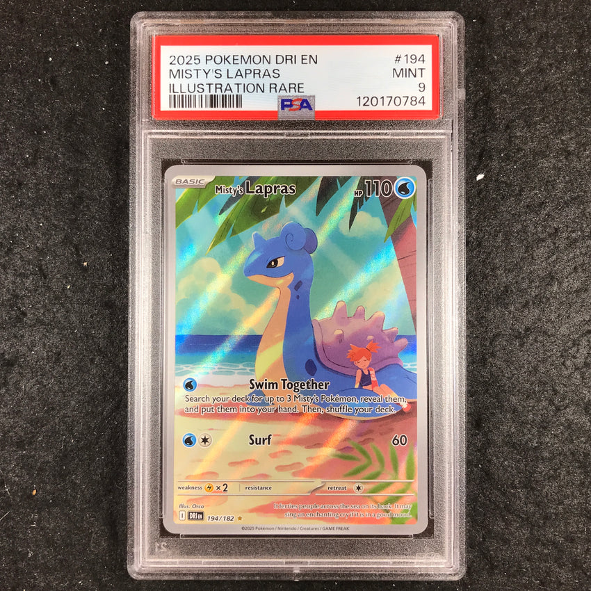 PSA 9 Misty's Lapras 194/182 - Illustration Rare Destined Rivals 784