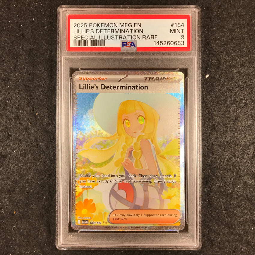 PSA 9 Lillie's Determination 184/132 - Special Illustration Rare Mega Evolution 683
