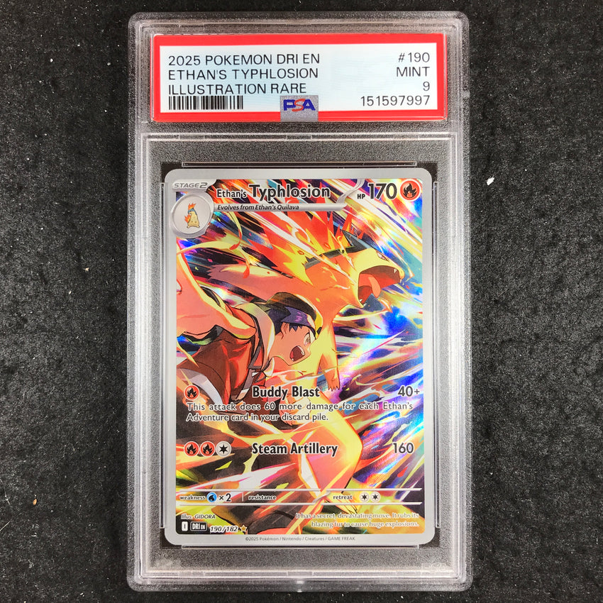 PSA 9 Ethan's Typhlosion 190/182 - Illustration Rare Destined Rivals 997