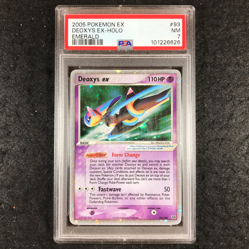 PSA 7 Deoxys ex - 93/106 - Holo 2005 EX Emerald 626