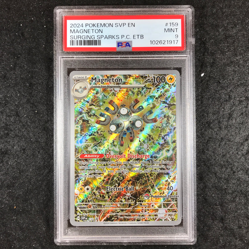 PSA 9 Magneton - SVP 159 - Surging Sparks Elite Trainer Box Promo 917
