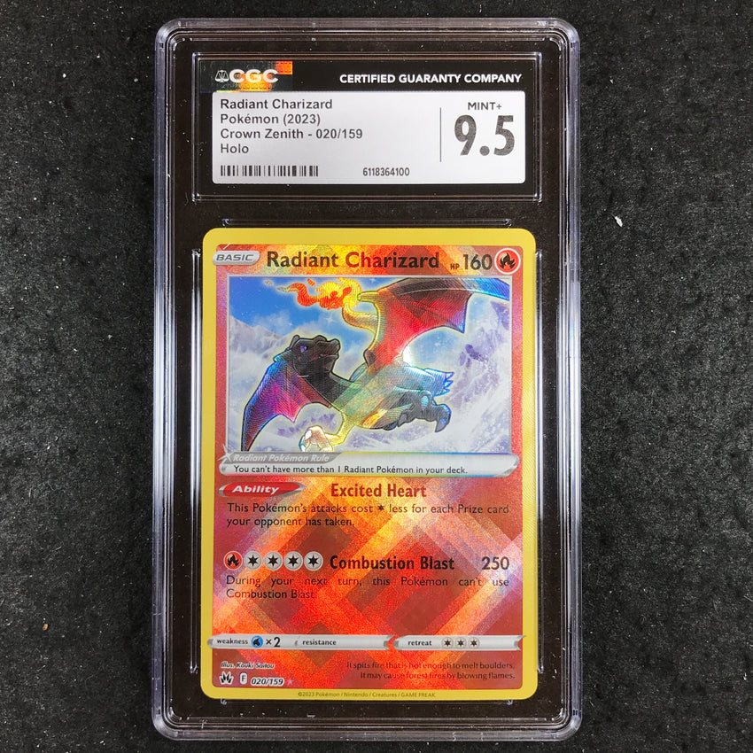 CGC 9.5 Radiant Charizard - 020/159 - Holo Crown Zenith 100