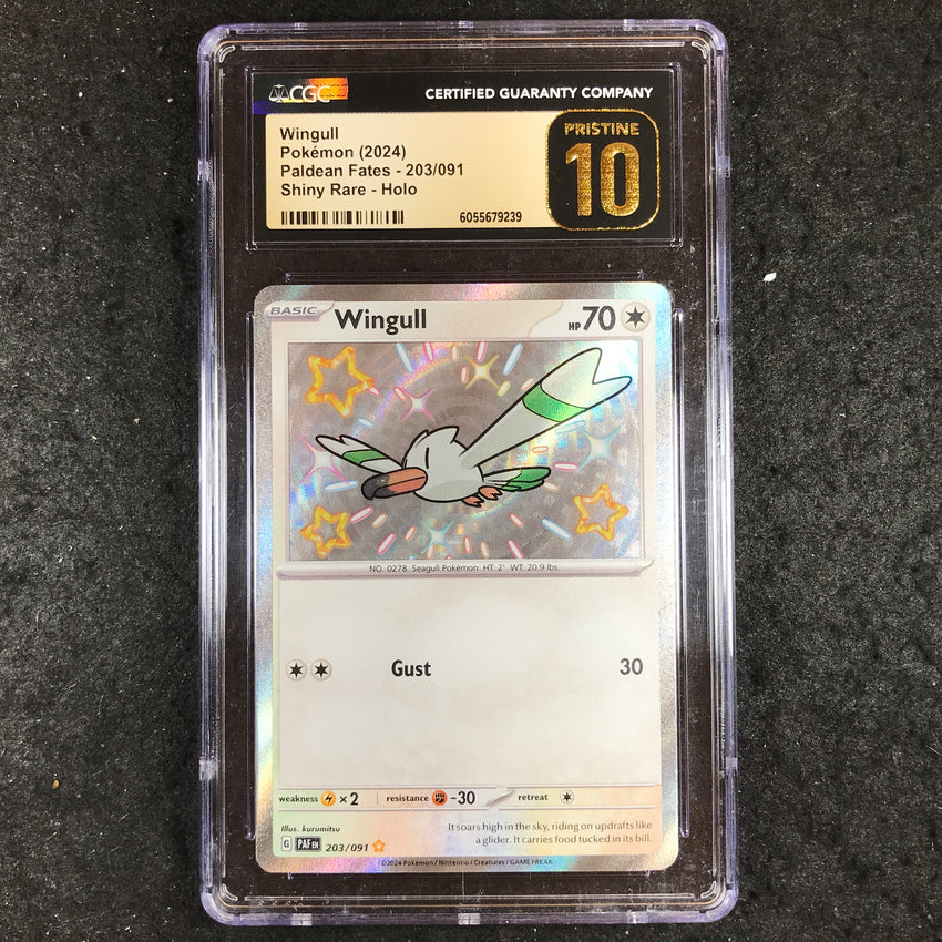 CGC 10 Wingull 203/091 - Shiny Rare Paldean Fates 239
