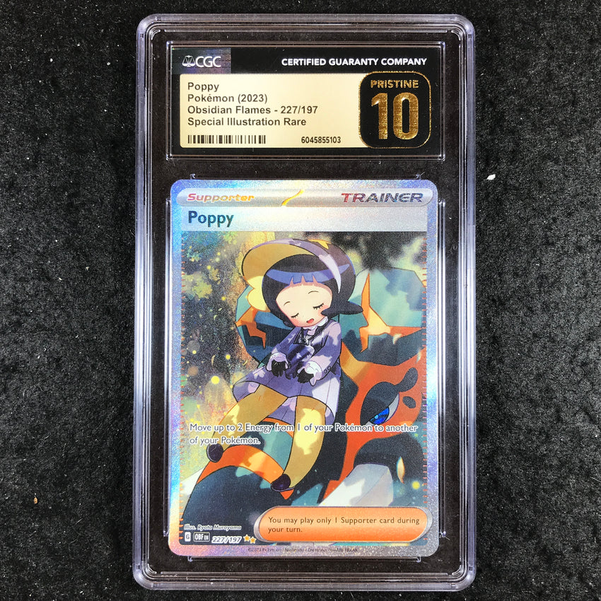 CGC 10 Poppy 227/197 - Special Illustration Rare Obsidian Flames 103