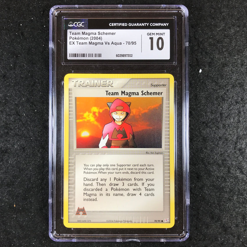 CGC 10 Team Magma Schemer - 70/95 - 2004 EX Team Magma Vs Aqua 202