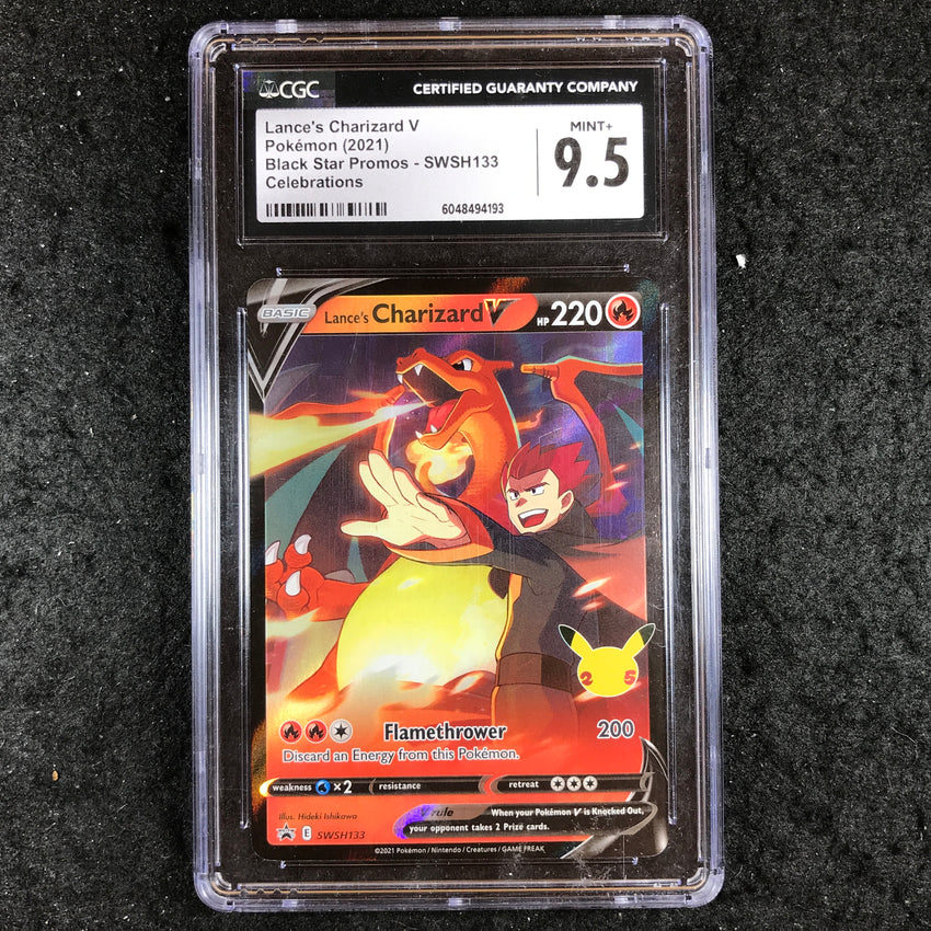 CGC 9.5 Lance's Charizard SWSH133 Ultra Rare Celebrations Black Star Promo 193