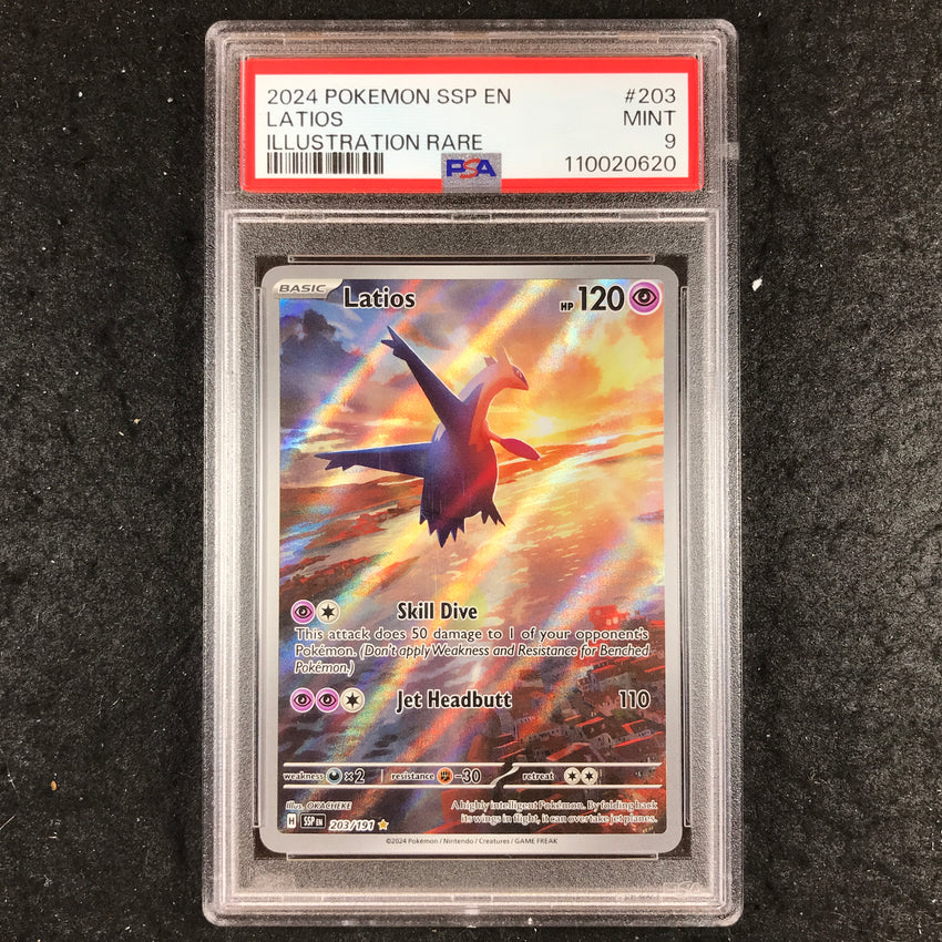 PSA 9 Latios - 203/191 -  Illustration Rare Surging Sparks 620