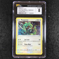 CGC 8 Rayquaza SWSH029 - Cosmos Holo Black Star Promo 076