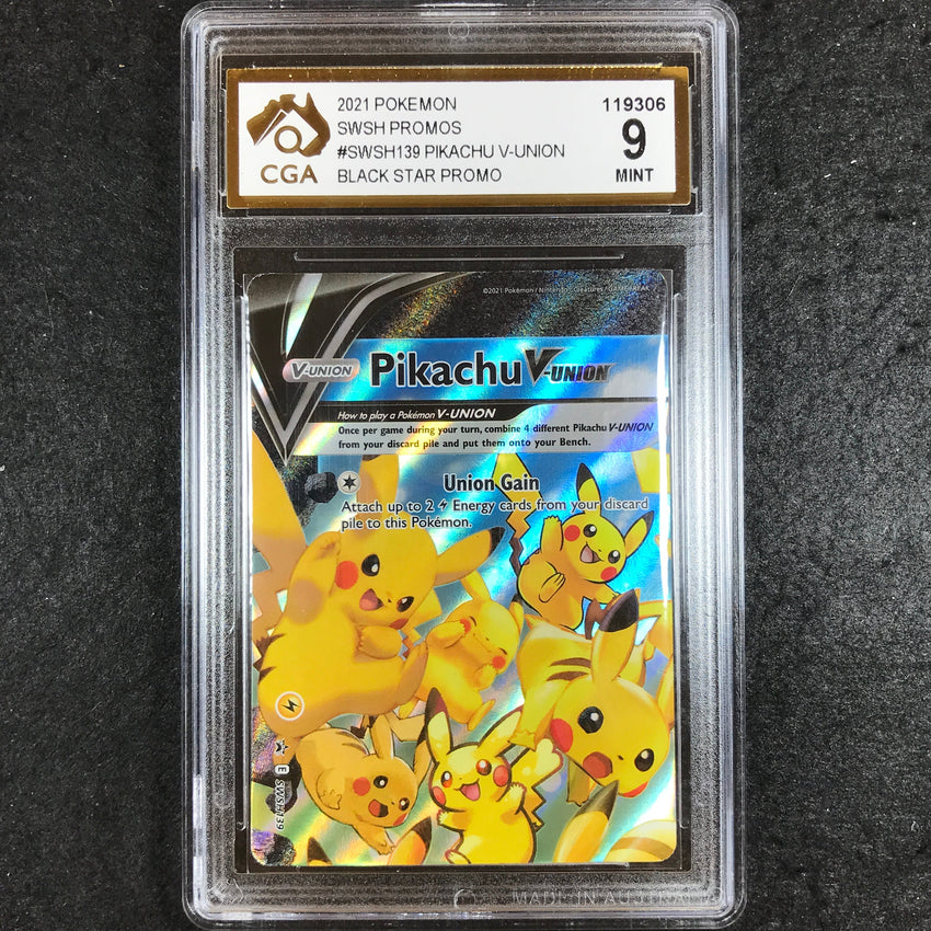 CGA 9 Pikachu V-Union - SWSH139 - Black Star Promo 306