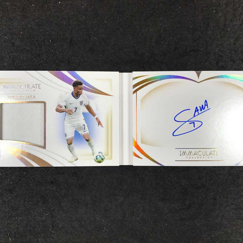 2024-25 Immaculate Soccer BUKAYO SAKA Patch Autographed Booklet 69/99