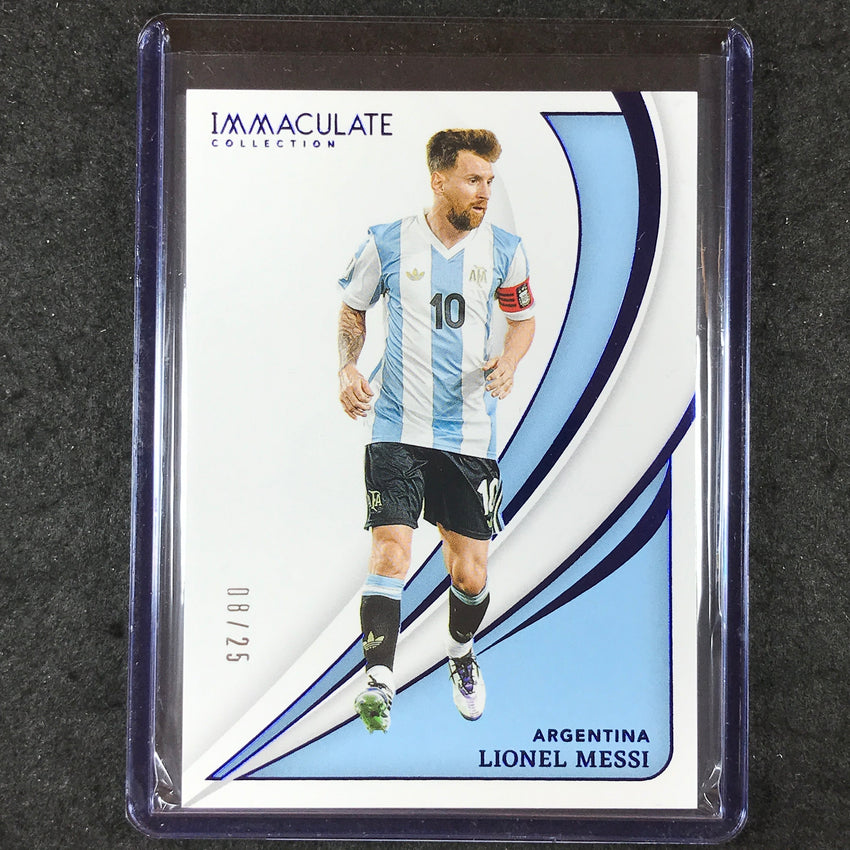 2024-25 Immaculate Soccer LIONEL MESSI Base Sapphire 8/25 #54