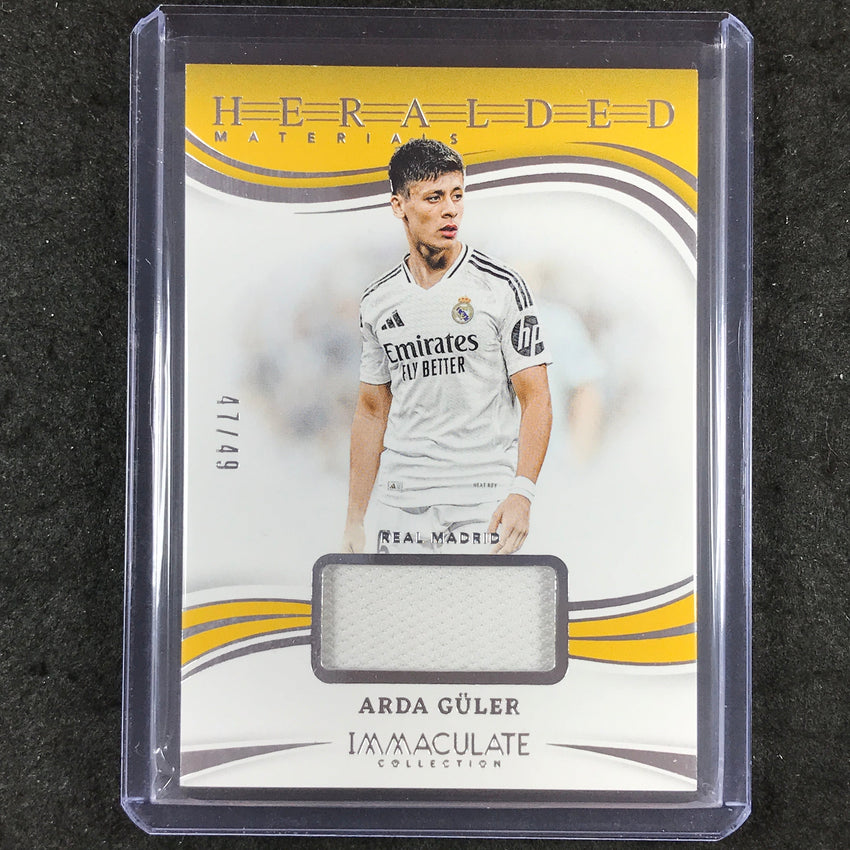 2024-25 Immaculate Soccer ARDA GULER Heralded Materials Jersey Silver 47/49