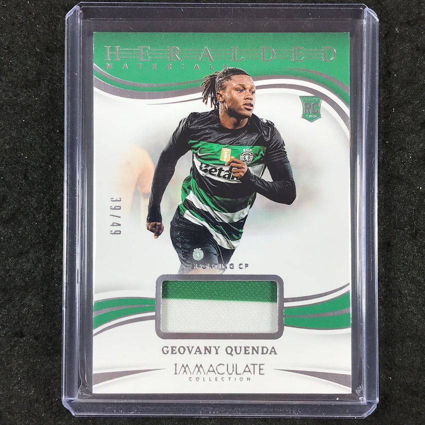 2024-25 Immaculate Soccer GEOVANY QUENDA Heralded Materials Rookie Jersey 39/49