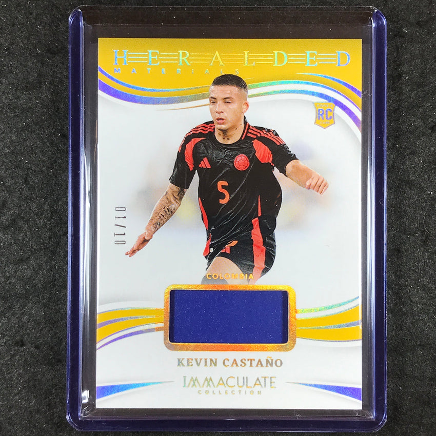 2024-25 Immaculate Soccer KEVIN CASTANO Heralded Materials Rookie Gold 1/10