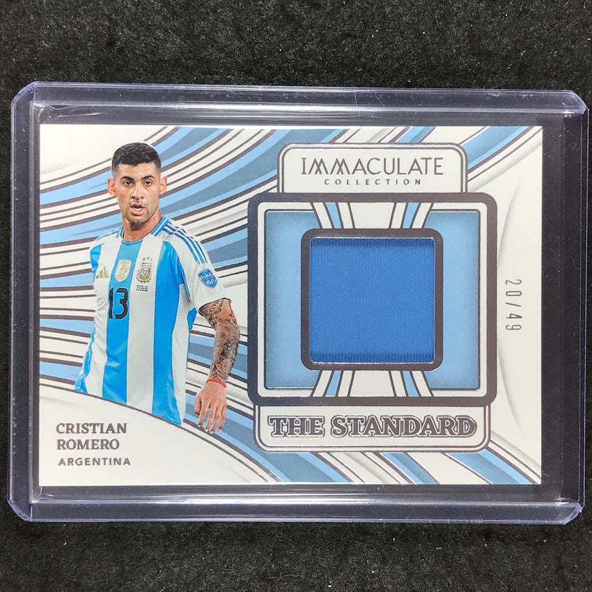 2024-25 Immaculate Soccer CRISTIAN ROMERO The Standard Jersey Relic Silver 20/49