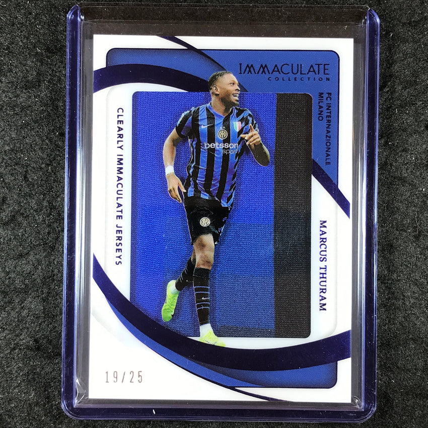 2024-25 Immaculate Soccer MARCUS THURAM Clearly Immaculate Jersey Sapphire 19/25