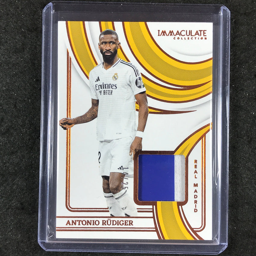 2024-25 Immaculate Soccer ANTONIO RUDIGER In the Game Patches Relic Bronze 14/25