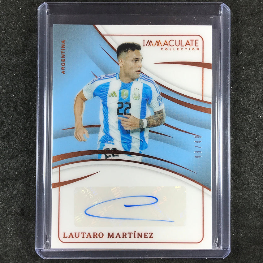 2024-25 Immaculate Soccer LAUTARO MARTINEZ Immaculate Autographs Bronze 48/49