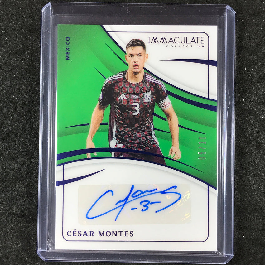 2024-25 Immaculate Soccer CESAR MONTES Immaculate Autographs Sapphire 5/10