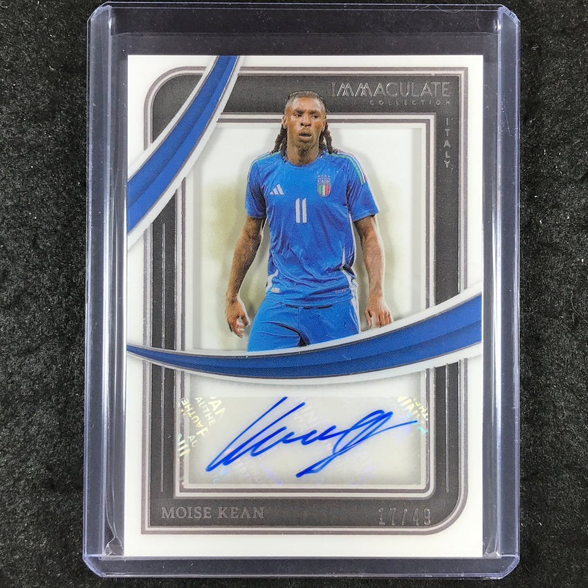 2024-25 Immaculate Soccer MOISE KEAN Shadowbox Signatures Auto Silver 17/49
