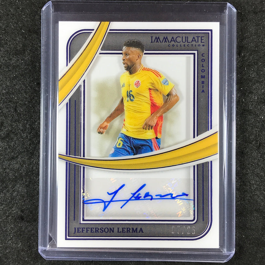 2024-25 Immaculate Soccer JEFFERSON LERMA Shadowbox Auto Sapphire 7/25