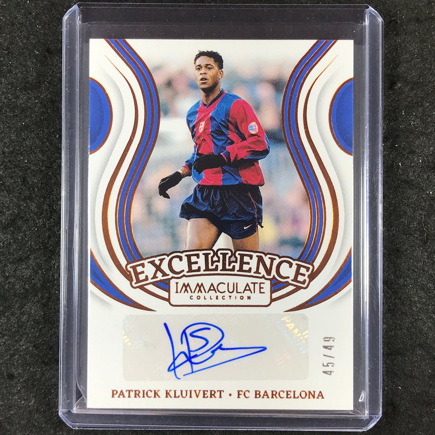 2024-25 Immaculate Soccer PATRICK KLUIVERT Excellence Autographs Bronze 45/49