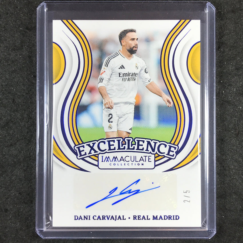 2024-25 Immaculate Soccer DANI CARVAJAL Excellence Autographs Sapphire 2/5