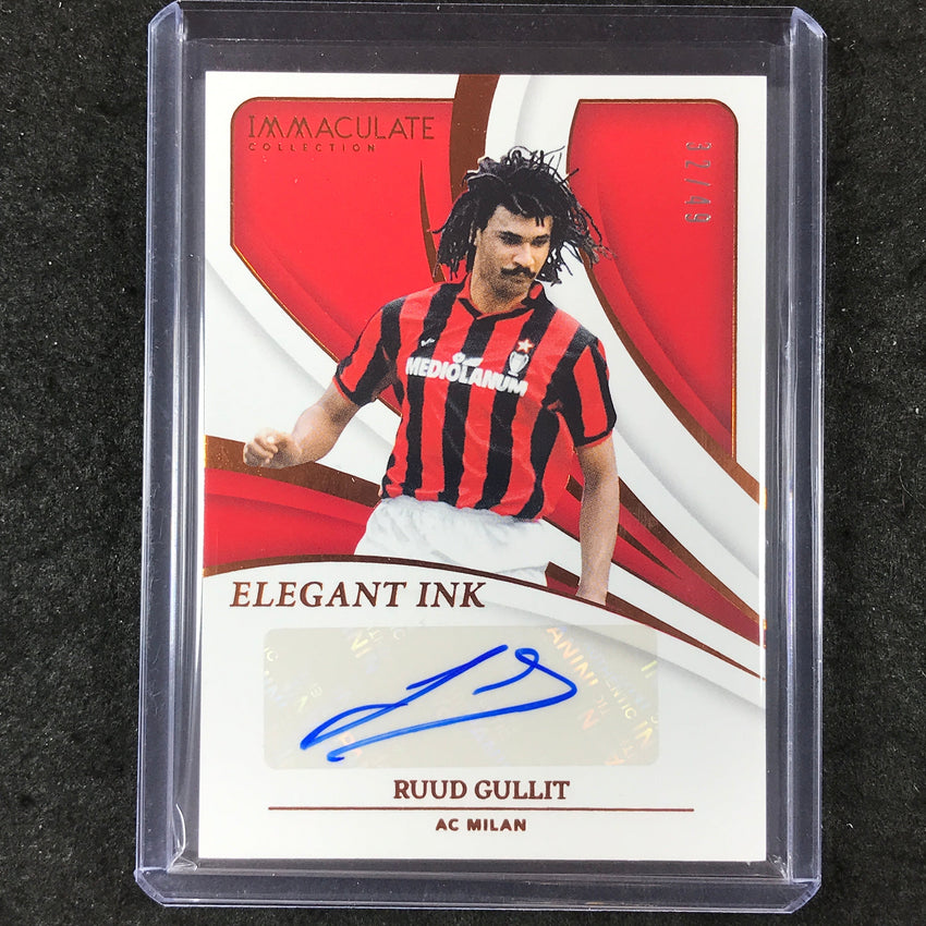 2024-25 Immaculate Soccer RUUD GULLIT Elegant Ink Auto Bronze 32/49