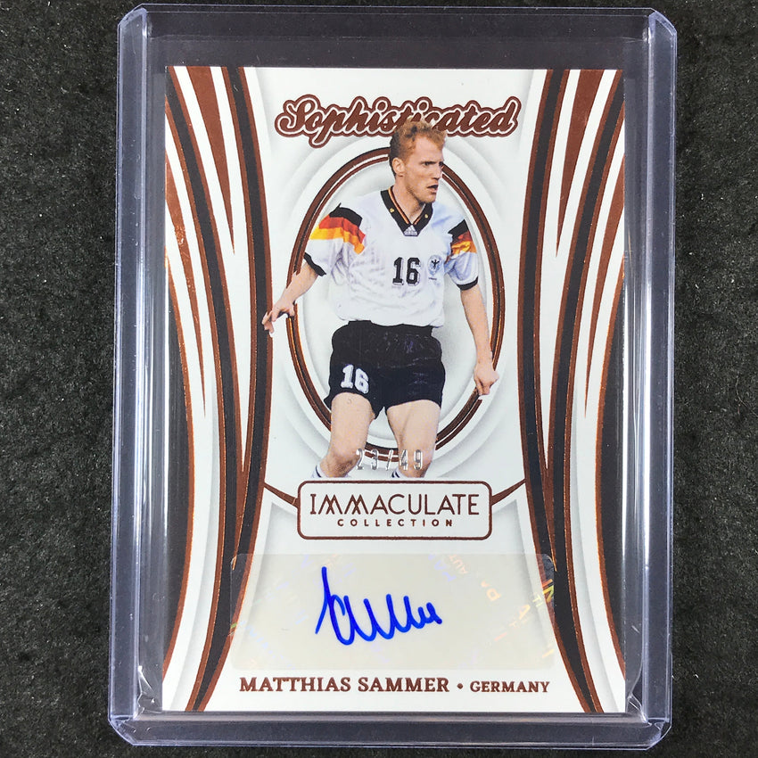 2024-25 Immaculate Soccer MATTHIAS SAMMER Sophisticated Auto Bronze 23/49