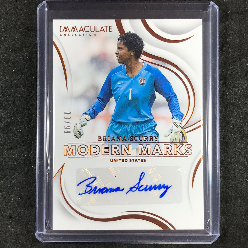 2024-25 Immaculate Soccer BRIANA SCURRY Modern Marks Auto Bronze 33/99