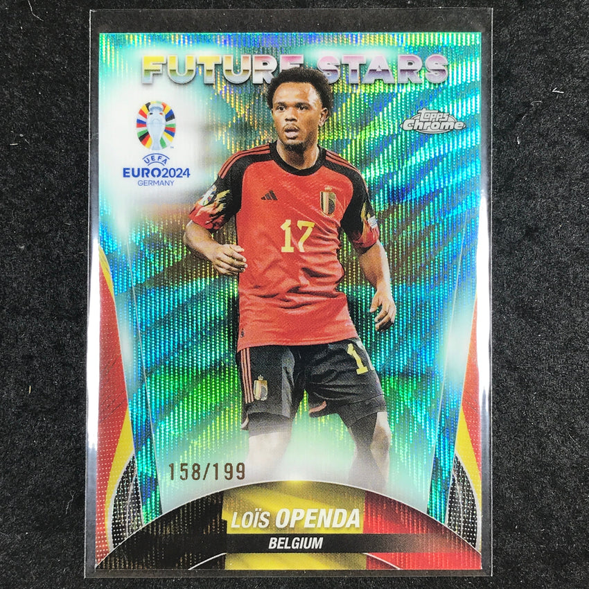 2023-24 Topps Chrome UEFA Euro LOIS OPENDA Future Stars Aqua Wave 158/199 #66