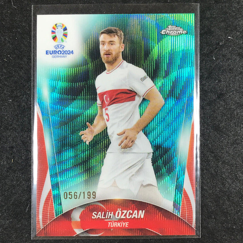 2023-24 Topps Chrome UEFA Euro SALIH OZCAN Base Aqua Wave 56/199 #107