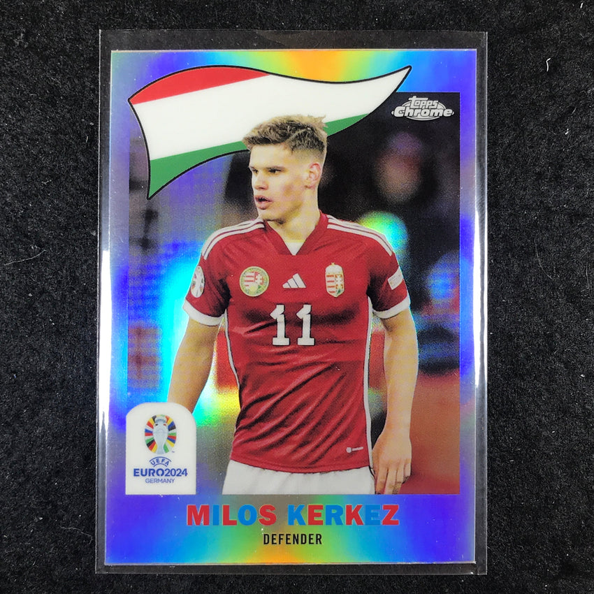 2023-24 Topps Chrome UEFA Euro MILOS KERKEZ 1960 Topps Chrome Base #11