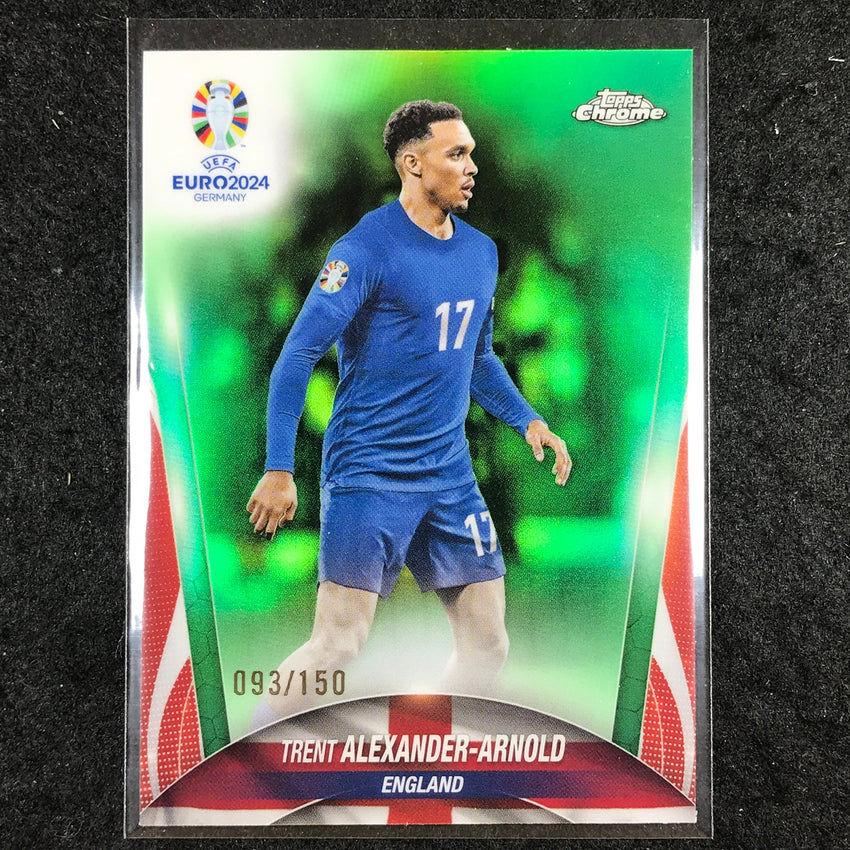 2023-24 Topps Chrome UEFA Euro TRENT ALEXANDER-ARNOLD Base Neon Green 93/150 #15