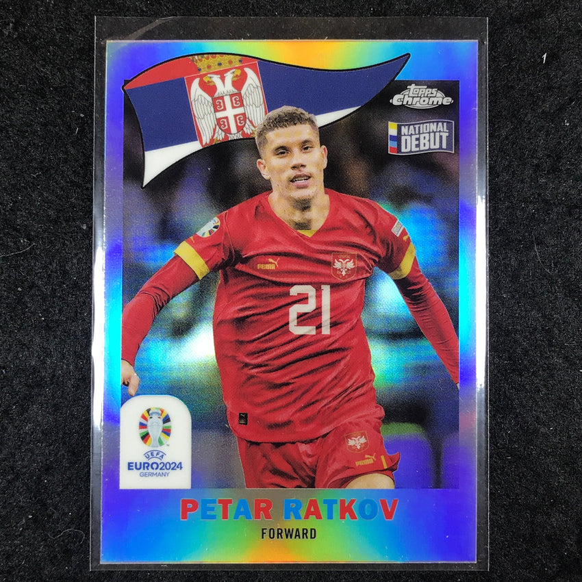 2023-24 Topps Chrome UEFA Euro PETAR RATKOV 1960 Topps Chrome Debut Base #13