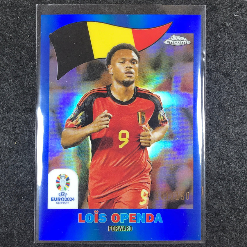 2023-24 Topps Chrome UEFA Euro LOIS OPENDA 1960 Topps Chrome Blue 141/150 #2