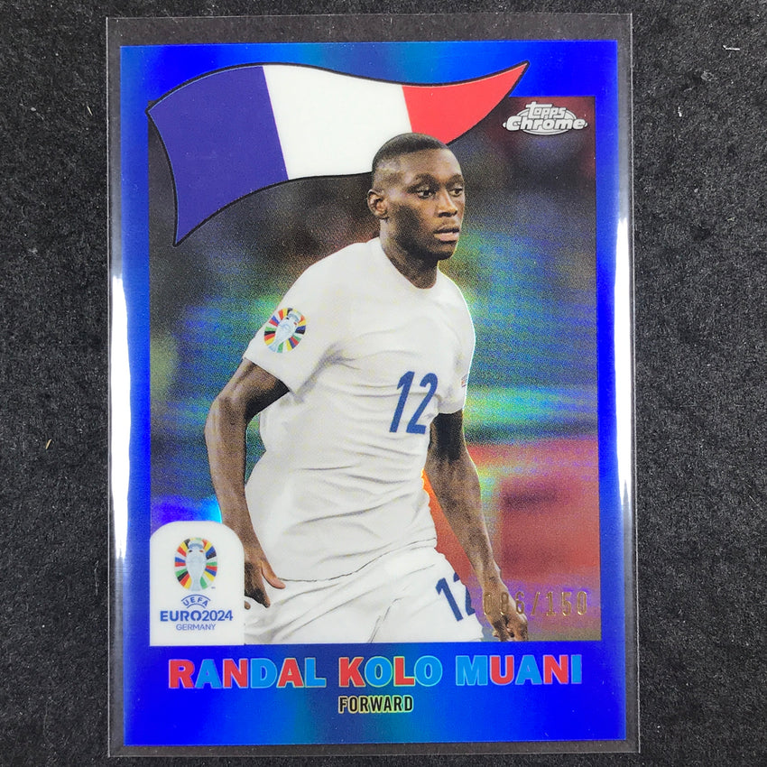 2023-24 Topps Chrome UEFA Euro RANDAL KOLO MUANI 1960 Topps Blue 86/150 #20