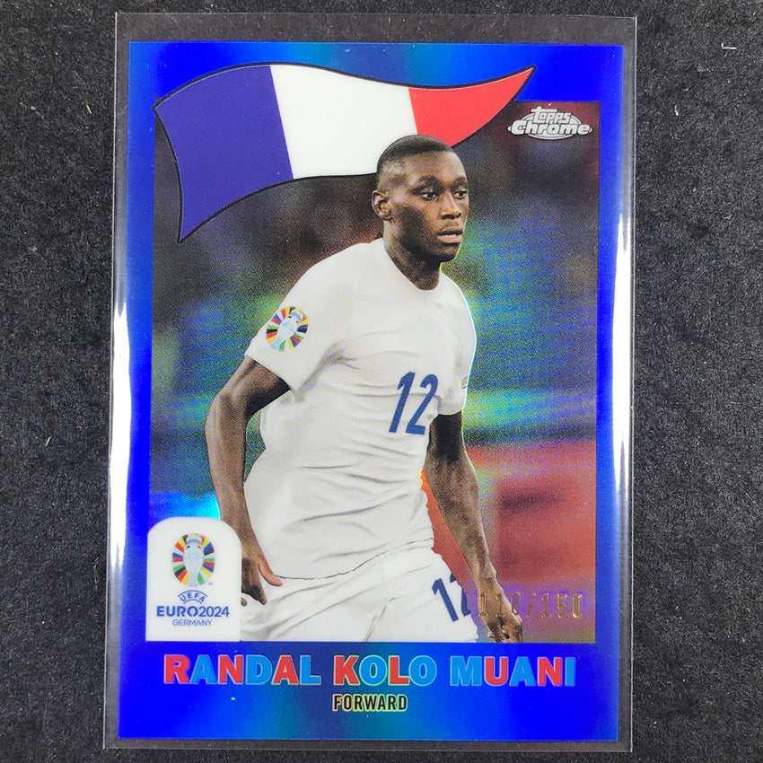 2023-24 Topps Chrome UEFA Euro RANDAL KOLO MUANI 1960 Topps Blue 118/150 #20
