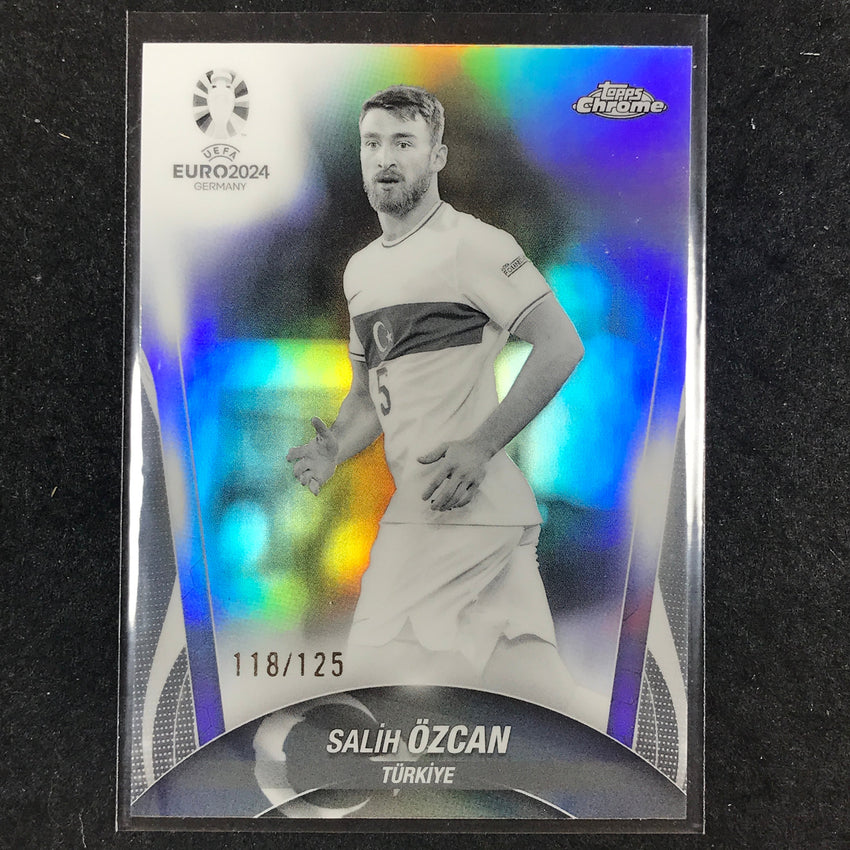2023-24 Topps Chrome UEFA Euro SALIH OZCAN Base Black and White 118/125 #107