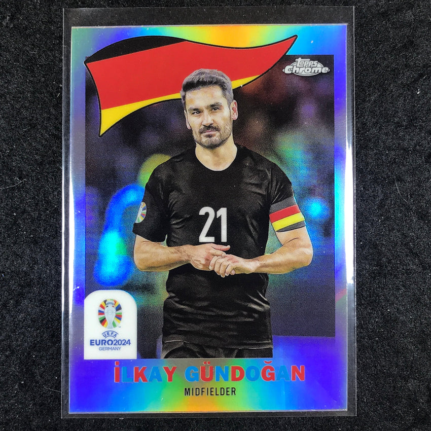 2023-24 Topps Chrome UEFA Euro ILKAY GUNDOGAN 1960 Topps Chrome Base #19
