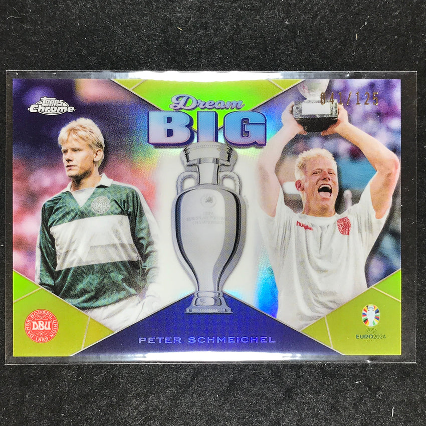 2023-24 Topps Chrome UEFA Euro PETER SCHMEICHEL Dream Big Yellow 41/125 #1