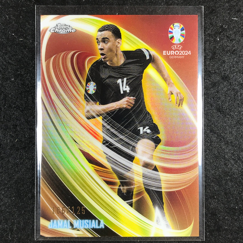 2023-24 Topps Chrome UEFA Euro JAMAL MUSIALA Neon Nations Yellow 106/125 #4