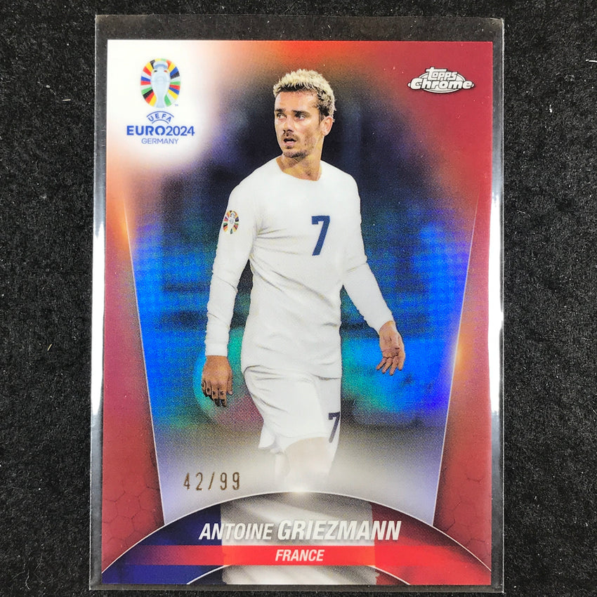 2023-24 Topps Chrome UEFA Euro ANTOINE GRIEZMANN Base Color Match 42/99 #1