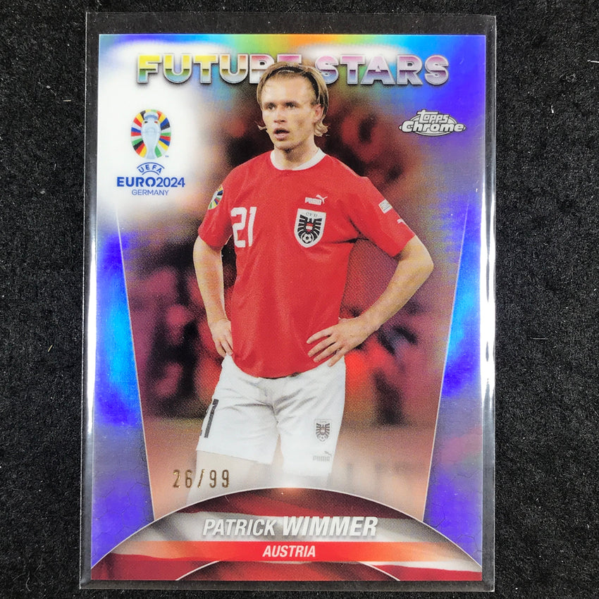 2023-24 Topps Chrome UEFA Euro PATRICK WIMMER Future Stars Color Match 26/99 #36