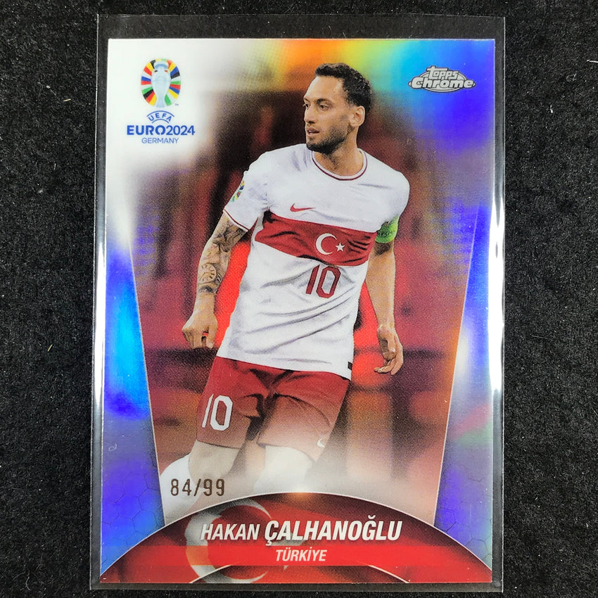2023-24 Topps Chrome UEFA Euro HAKAN CALHANOGLU Base Color Match 84/99 #67