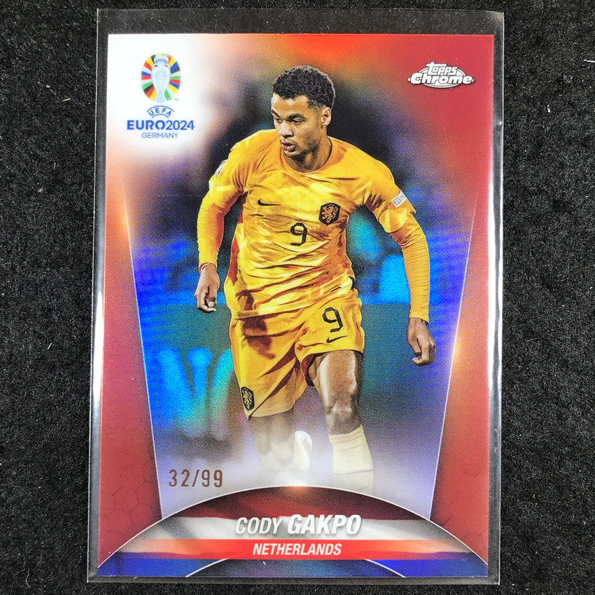 2023-24 Topps Chrome UEFA Euro CODY GAKPO Base Color Match 32/99 #68