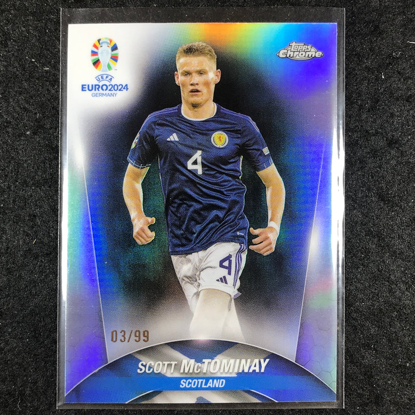 2023-24 Topps Chrome UEFA Euro SCOTT MCTOMINAY Base Color Match 3/99 #94