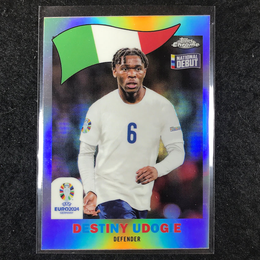 2023-24 Topps Chrome UEFA Euro DESTINY UDOGIE 1960 Topps Chrome Debut Base #21