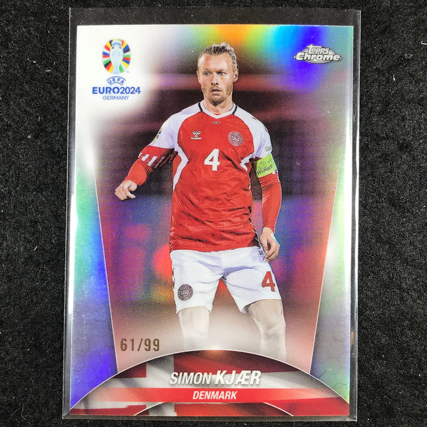2023-24 Topps Chrome UEFA Euro SIMON KJAER Base Color Match 61/99 #131