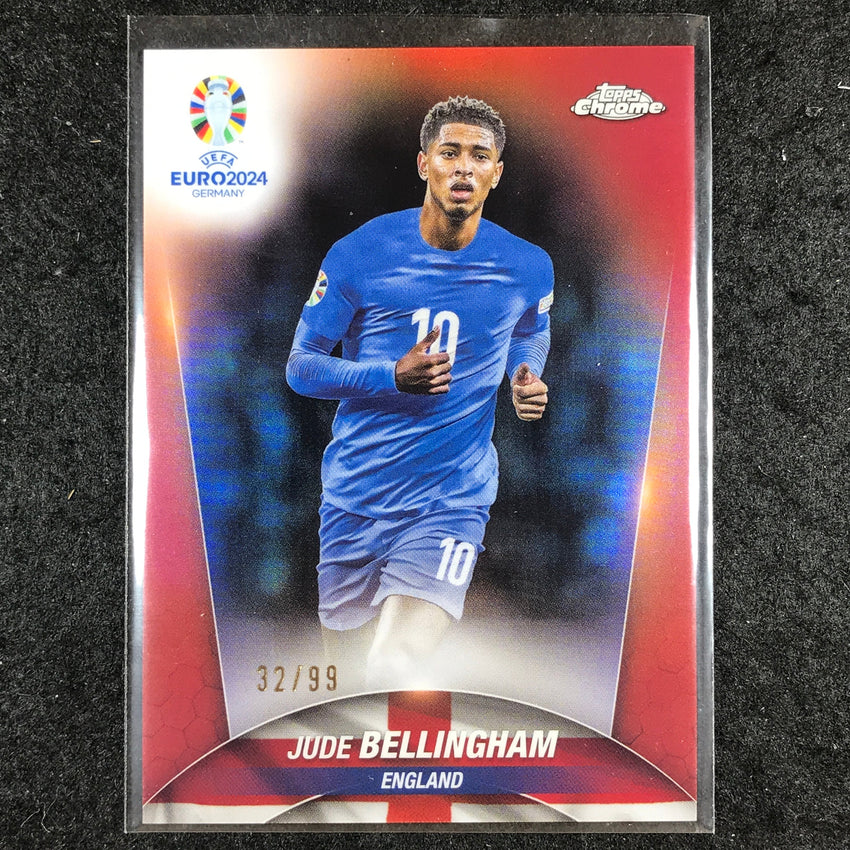 2023-24 Topps Chrome UEFA Euro JUDE BELLINGHAM Base Color Match 32/99 #147
